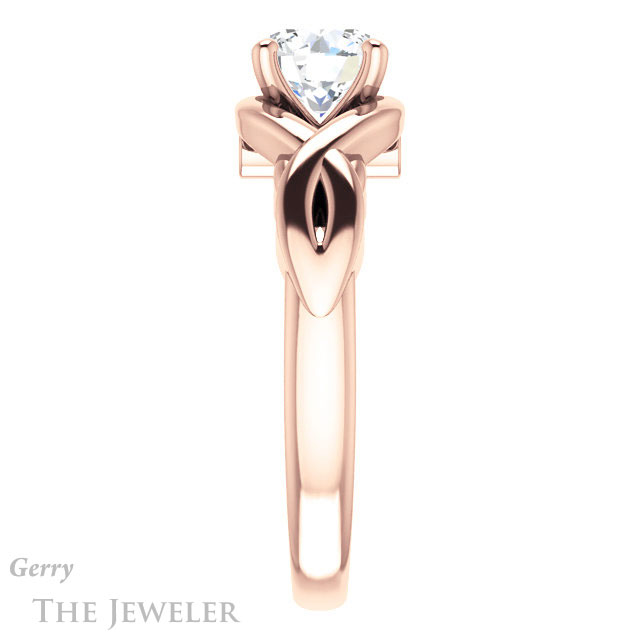 Round Cut Forever One Moissanite Engagement Ring #GTJ1255-round-fo-r 3 Round Cut Forever One Moissanite Engagement Ring #GTJ1255-round-fo-r