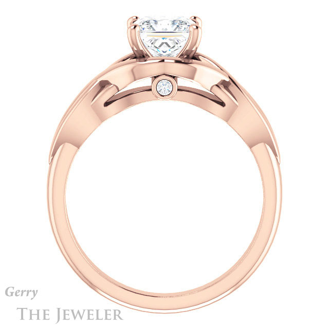 Princess Cut Forever One Moissanite Engagement Ring #GTJ1255-square-fo-r