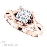Princess Cut Forever One Moissanite Engagement Ring #GTJ1255-square-fo-r