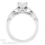 Princess Cut Forever One Moissanite Engagement Ring #GTJ1255-square-fo-w 2 Princess Cut Forever One Moissanite Engagement Ring #GTJ1255-square-fo-w