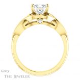 Princess Cut Forever One Moissanite Engagement Ring #GTJ1255-square-fo-y
