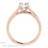 Cushion Cut Forever One Moissanite Engagement Ring #GTJ1258-cushion-fo-r