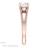 Cushion Cut Forever One Moissanite Engagement Ring #GTJ1258-cushion-fo-r