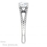 Cushion Cut Forever One Moissanite Engagement Ring #GTJ1258-cushion-fo-w 3 Cushion Cut Forever One Moissanite Engagement Ring #GTJ1258-cushion-fo-w