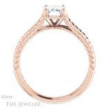 Emerald Cut Forever Brilliant Moissanite Engagement Ring #GTJ1258-emerald-fb-r