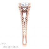 Oval Shaped Forever One Moissanite Engagement Ring #GTJ1258-oval-fo-r