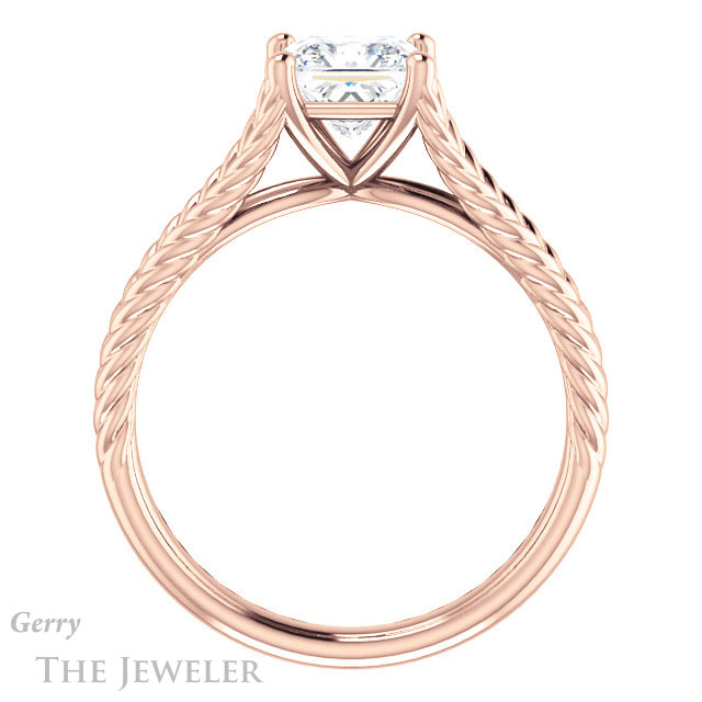 Princess Cut Forever One Moissanite Engagement Ring #GTJ1258-square-fo-r