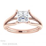 Princess Cut Forever One Moissanite Engagement Ring #GTJ1258-square-fo-r 1 Princess Cut Forever One Moissanite Engagement Ring #GTJ1258-square-fo-r