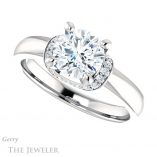 Round Cut Forever One Moissanite Engagement Ring #GTJ1261-round-fo-w 5 Round Cut Forever One Moissanite Engagement Ring #GTJ1261-round-fo-w
