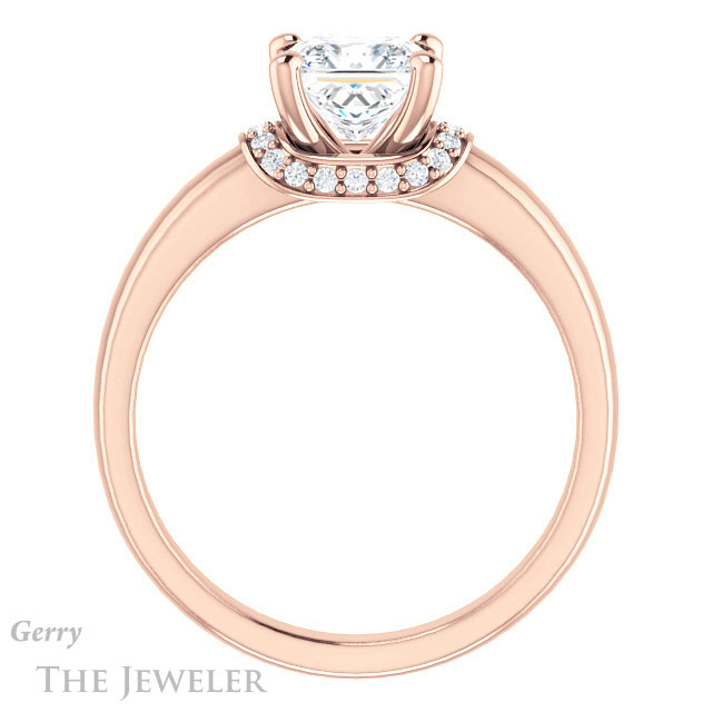 Princess Cut Forever One Moissanite Engagement Ring #GTJ1261-square-fo-r