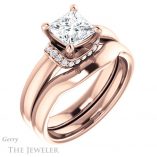 Princess Cut Forever One Moissanite Engagement Ring #GTJ1261-square-fo-r