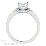 Princess Cut Forever One Moissanite Engagement Ring #GTJ1261-square-fo-w 2 Princess Cut Forever One Moissanite Engagement Ring #GTJ1261-square-fo-w