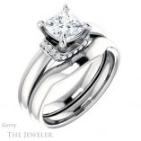 Princess Cut Forever One Moissanite Engagement Ring #GTJ1261-square-fo-w 6 Princess Cut Forever One Moissanite Engagement Ring #GTJ1261-square-fo-w