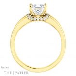 Princess Cut Forever One Moissanite Engagement Ring #GTJ1261-square-fo-y