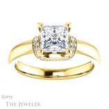 Princess Cut Forever One Moissanite Engagement Ring #GTJ1261-square-fo-y