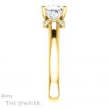 Princess Cut Forever One Moissanite Engagement Ring #GTJ1261-square-fo-y