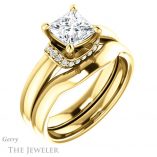 Princess Cut Forever One Moissanite Engagement Ring #GTJ1261-square-fo-y