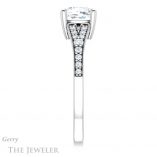 Cushion Cut Forever One Moissanite Engagement Ring #GTJ1262-cushion-fo-w