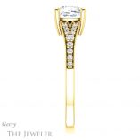 Cushion Cut Forever One Moissanite Engagement Ring #GTJ1262-cushion-fo-y 3 Cushion Cut Forever One Moissanite Engagement Ring #GTJ1262-cushion-fo-y