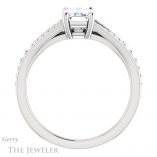 Emerald Cut Forever Brilliant Moissanite Engagement Ring #GTJ1262-emerald-fb-w