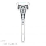Emerald Cut Forever Brilliant Moissanite Engagement Ring #GTJ1262-emerald-fb-w
