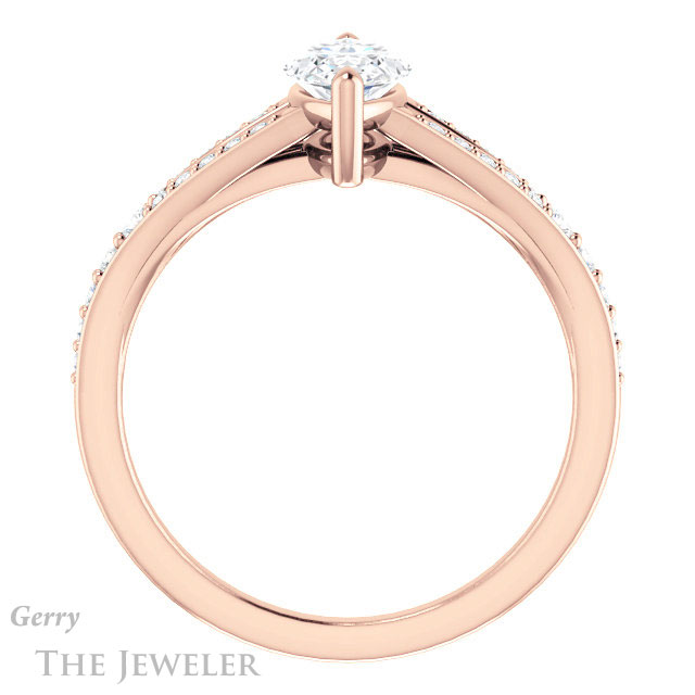 Marquise Cut Forever Brilliant Moissanite Engagement Ring #GTJ1262-marquise-fb-r