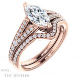 Marquise Cut Forever One Moissanite Engagement Ring #GTJ1262-marquise-fb-r 6 Marquise Cut Forever Brilliant Moissanite Engagement Ring #GTJ1262-marquise-fb-r