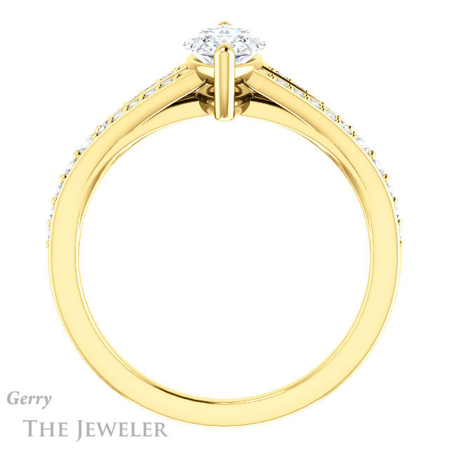 Marquise Cut Forever Brilliant Moissanite Engagement Ring #GTJ1262-marquise-fb-y