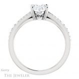 Oval Shaped Forever One Moissanite Engagement Ring #GTJ1262-oval-fo-w 2 Oval Shaped Forever One Moissanite Engagement Ring #GTJ1262-oval-fo-w