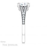 Oval Shaped Forever One Moissanite Engagement Ring #GTJ1262-oval-fo-w 3 Oval Shaped Forever One Moissanite Engagement Ring #GTJ1262-oval-fo-w