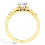 Round Cut Forever One Moissanite Engagement Ring #GTJ1262-round-fo-y 2 Round Cut Forever One Moissanite Engagement Ring #GTJ1262-round-fo-y
