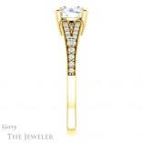 Round Cut Forever One Moissanite Engagement Ring #GTJ1262-round-fo-y 3 Round Cut Forever One Moissanite Engagement Ring #GTJ1262-round-fo-y