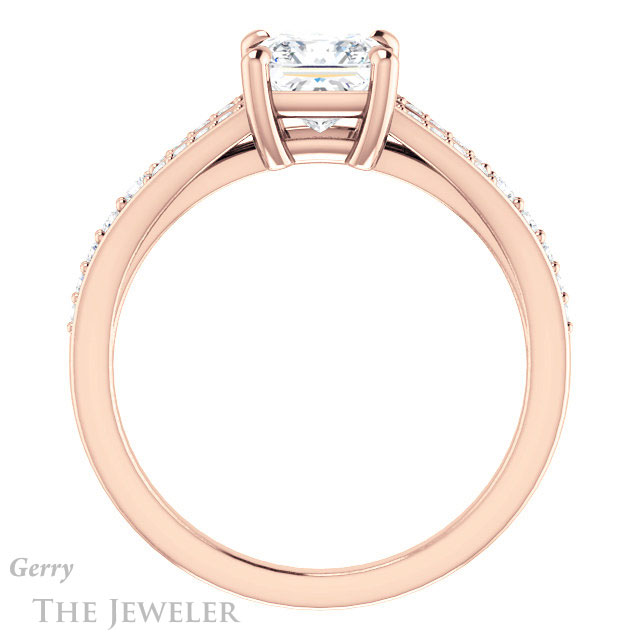 Princess Cut Forever One Moissanite Engagement Ring #GTJ1262-square-fo-r