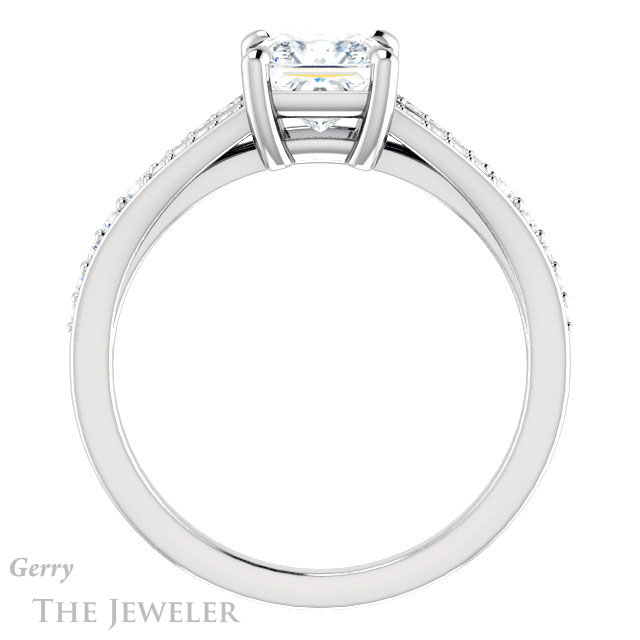 Princess Cut Forever One Moissanite Engagement Ring #GTJ1262-square-fo-w