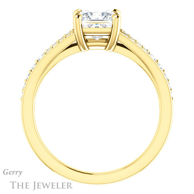 Princess Cut Forever One Moissanite Engagement Ring #GTJ1262-square-fo-y 2 Princess Cut Forever One Moissanite Engagement Ring #GTJ1262-square-fo-y