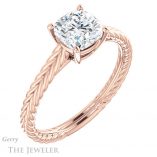 Cushion Cut Forever One Moissanite Engagement Ring #GTJ1263-cushion-fo-r 4 Cushion Cut Forever One Moissanite Engagement Ring #GTJ1263-cushion-fo-r