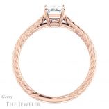 Emerald Cut Forever One Moissanite Engagement Ring #GTJ1263-emerald-fb-r 2 Emerald Cut Forever Brilliant Moissanite Engagement Ring #GTJ1263-emerald-fb-r