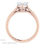 Heart Shaped Forever One Moissanite Engagement Ring #GTJ1263-heart-fb-r 2 Heart Shaped Forever Brilliant Moissanite Engagement Ring #GTJ1263-heart-fb-r