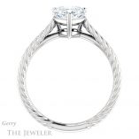 Heart Shaped Forever One Moissanite Engagement Ring #GTJ1263-heart-fb-w 2 Heart Shaped Forever Brilliant Moissanite Engagement Ring #GTJ1263-heart-fb-w