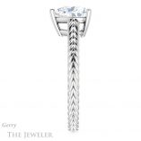 Heart Shaped Forever One Moissanite Engagement Ring #GTJ1263-heart-fb-w 3 Heart Shaped Forever Brilliant Moissanite Engagement Ring #GTJ1263-heart-fb-w