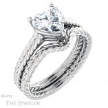 Heart Shaped Forever One Moissanite Engagement Ring #GTJ1263-heart-fb-w 6 Heart Shaped Forever Brilliant Moissanite Engagement Ring #GTJ1263-heart-fb-w