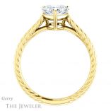 Heart Shaped Forever One Moissanite Engagement Ring #GTJ1263-heart-fb-y 2 Heart Shaped Forever Brilliant Moissanite Engagement Ring #GTJ1263-heart-fb-y