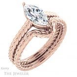Marquise Cut Forever One Moissanite Engagement Ring #GTJ1263-marquise-fb-r 6 Marquise Cut Forever Brilliant Moissanite Engagement Ring #GTJ1263-marquise-fb-r