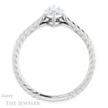 Marquise Cut Forever One Moissanite Engagement Ring #GTJ1263-marquise-fb-w 2 Marquise Cut Forever Brilliant Moissanite Engagement Ring #GTJ1263-marquise-fb-w