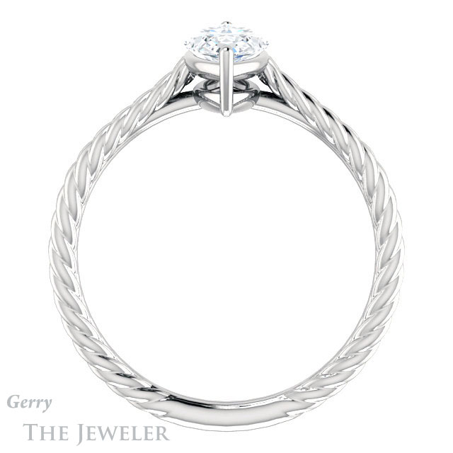 Marquise Cut Forever Brilliant Moissanite Engagement Ring #GTJ1263-marquise-fb-w