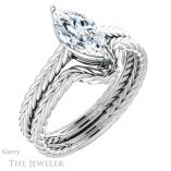 Marquise Cut Forever One Moissanite Engagement Ring #GTJ1263-marquise-fb-w 6 Marquise Cut Forever Brilliant Moissanite Engagement Ring #GTJ1263-marquise-fb-w