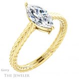 Marquise Cut Forever Brilliant Moissanite Engagement Ring #GTJ1263-marquise-fb-y