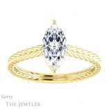 Marquise Cut Forever Brilliant Moissanite Engagement Ring #GTJ1263-marquise-fb-y