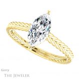 Marquise Cut Forever Brilliant Moissanite Engagement Ring #GTJ1263-marquise-fb-y