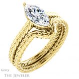 Marquise Cut Forever Brilliant Moissanite Engagement Ring #GTJ1263-marquise-fb-y